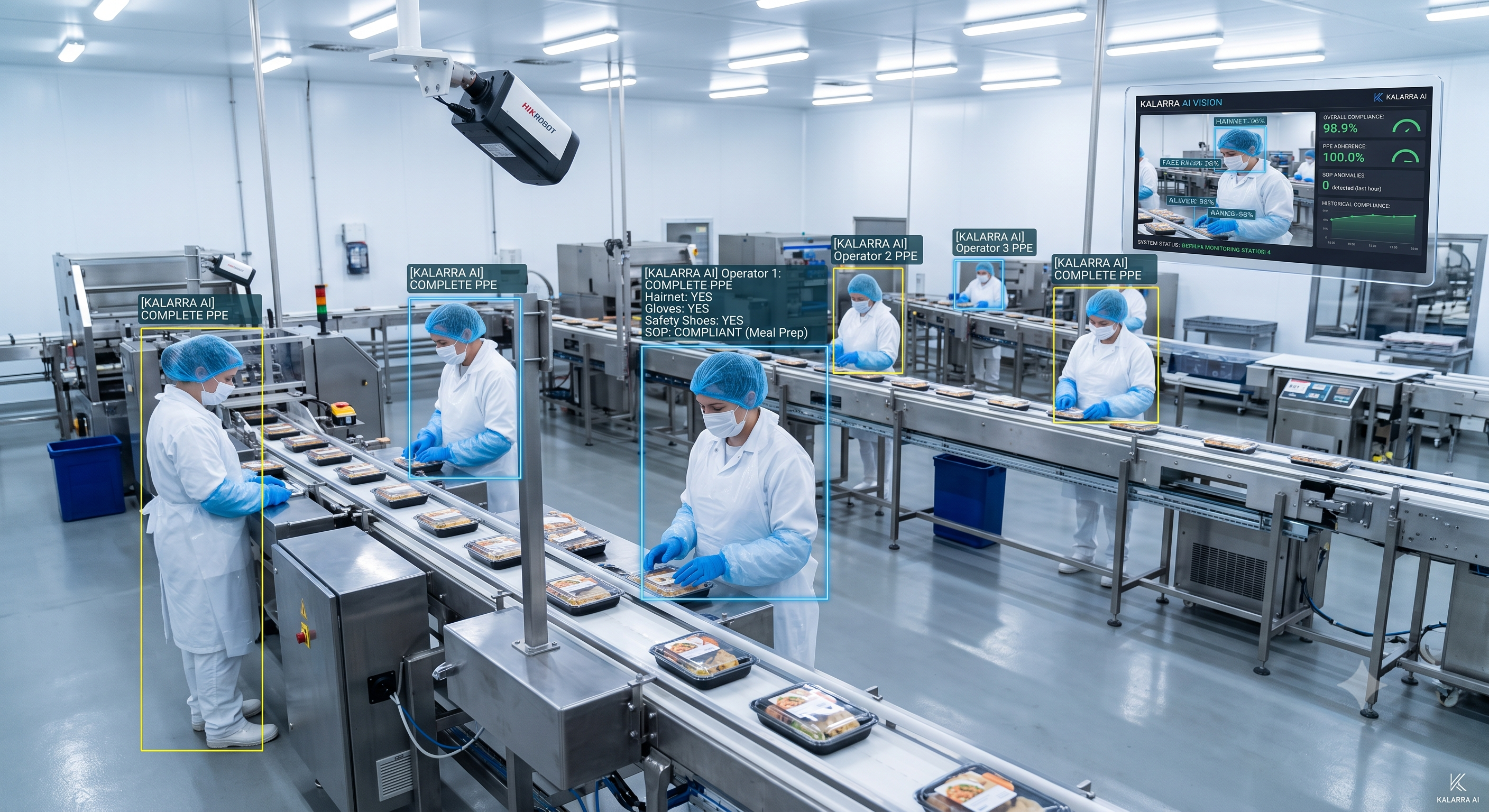 Monitoring SOP Compliance di Industri Makanan untuk Food Safety - Kalarra.ai Case Study