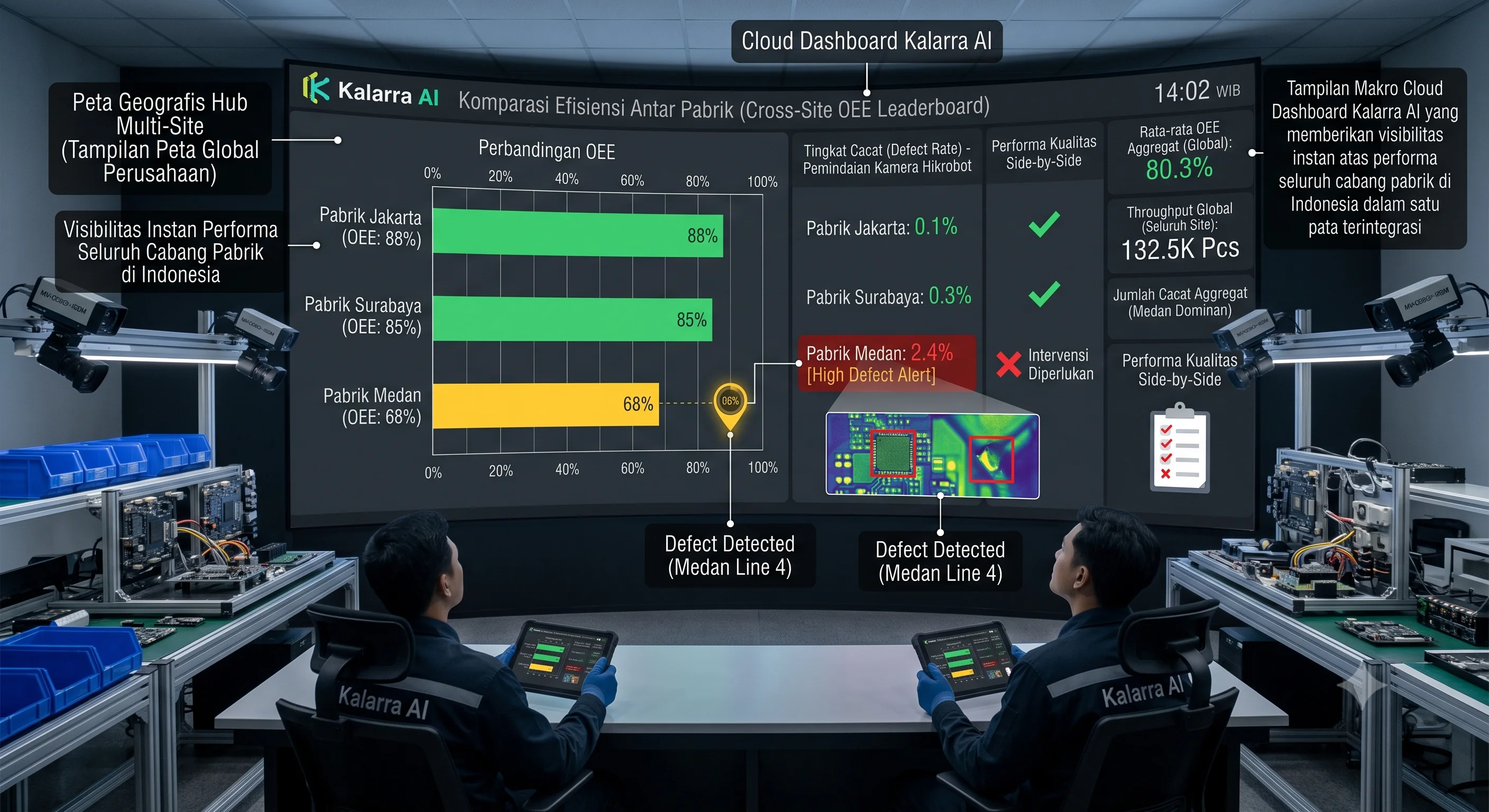 Cloud Monitoring Multi-Site untuk 3 Pabrik dalam Satu Dashboard - Foto Dokumentasi Implementasi 3 - Kalarra.ai