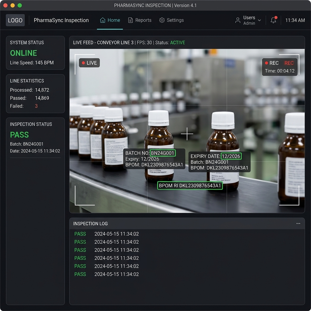 Inspeksi Label dan Kemasan Farmasi untuk Kepatuhan BPOM - Kalarra.ai Case Study