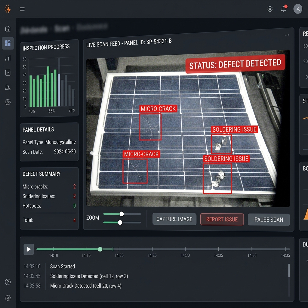 Inspeksi Panel Surya dengan AI Machine Vision untuk Quality Control - Kalarra.ai Case Study