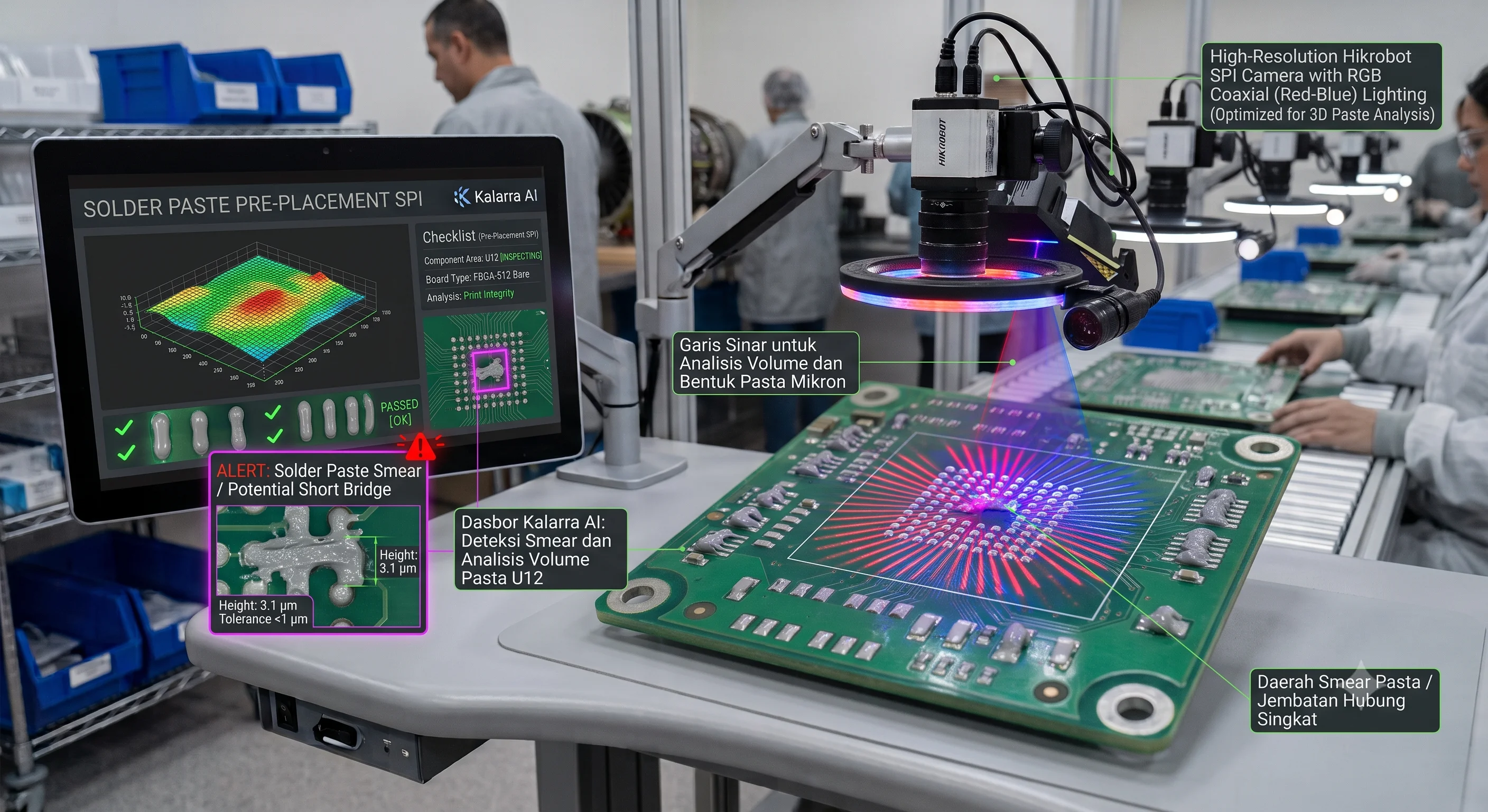 Verifikasi Pick and Place PCB Assembly dengan AI Vision - Foto Dokumentasi Implementasi 2 - Kalarra.ai