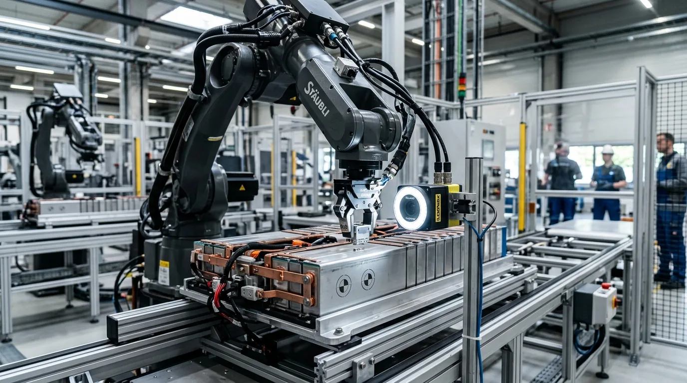 Perakitan presisi tinggi 6-DoF dengan Vision Guided Robot pada lini otomotif dan elektronik